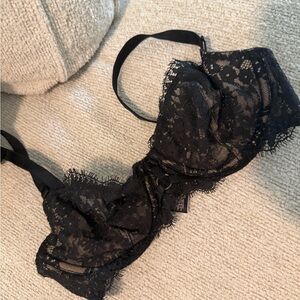 Black lace, Victoria’s Secret bralette